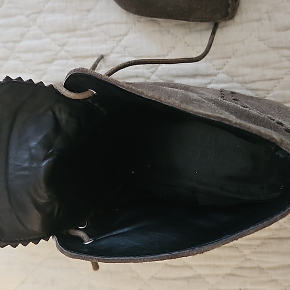 Franco sarto sz 9 olive green suede bootie shoe - Picture 4 of 9